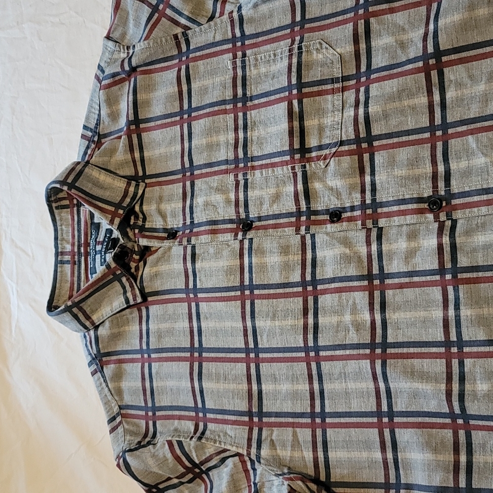 Banana Republic, luxe flannel, Camden fit. M